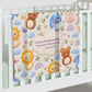 Christian Baby Swaddle Blanket – Psalm 4:8 Nursery Wrap with Cute Animals & Rainbows