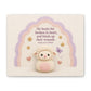 One lamb Psalm 147:3 stretched matte canvas, 10 × 8 inches, 1.25-inch depth