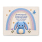 One bunny Hebrews 13:16 stretched matte canvas, 10 × 8 inches, 1.25-inch depth
