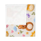 Christian Baby Swaddle Blanket – Psalm 4:8 Nursery Wrap with Cute Animals & Rainbows