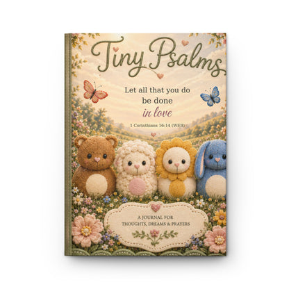 Tiny Psalms Hardcover Journal — Christian Prayer & Gratitude Notebook (Let All That You Do Be Done in Love)