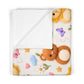 Baby Blanket — Cute Animal Plushies with Bible Verse (Psalm 4:8)
